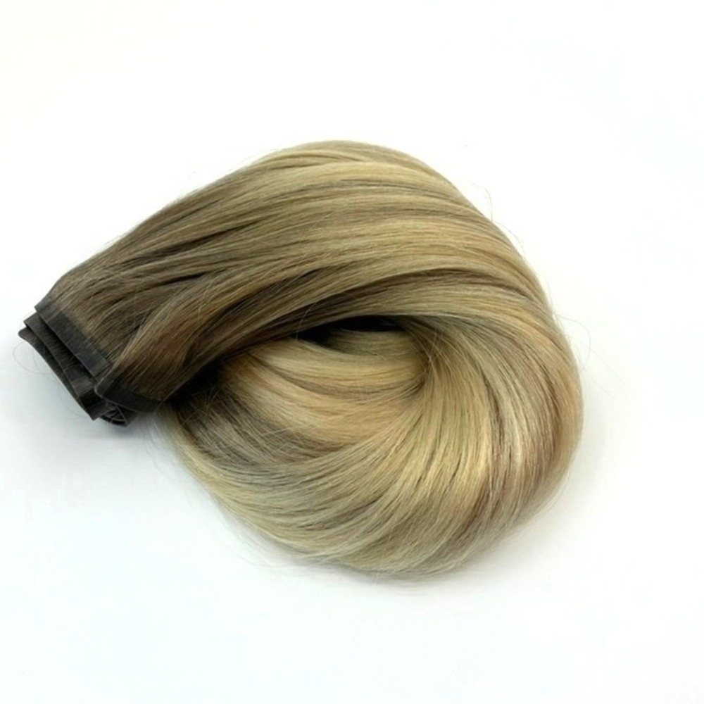BELLAMI Silk Seam 20" 5 Wefts 180g Pearl Blonde Highlight Clip-In Hair New